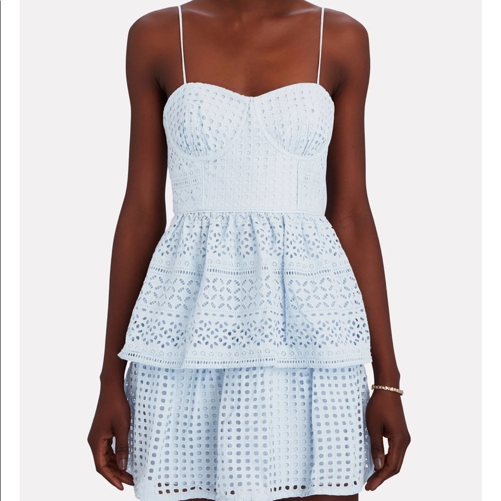 Self Portrait Broderie Anglaise Mini Dress - Picture 5 of 5